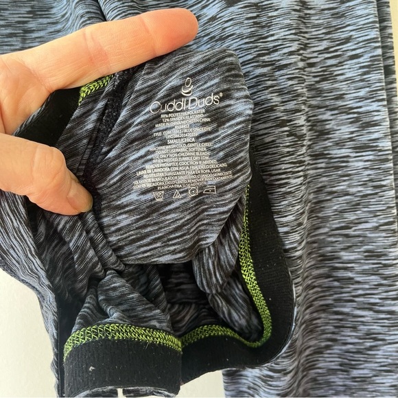 Cuddl Duds FlexFit Base Layer two piece set Set in Blue Space Dye, size small - Picture 9 of 15